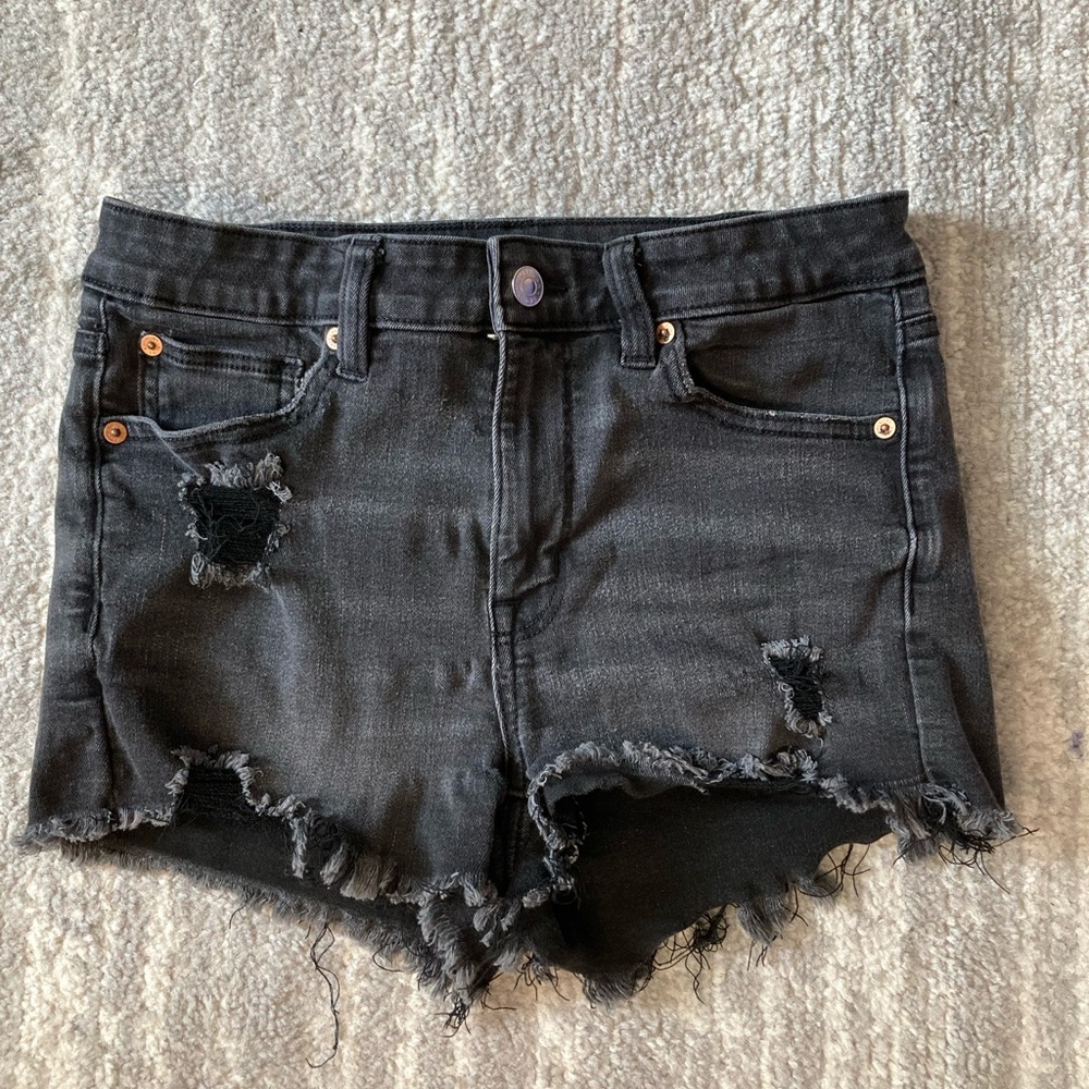 American Eagle Outfitters Black Jean Shorts